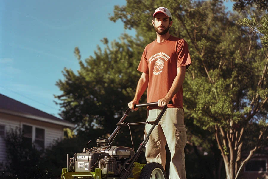self propelled push lawn mowers